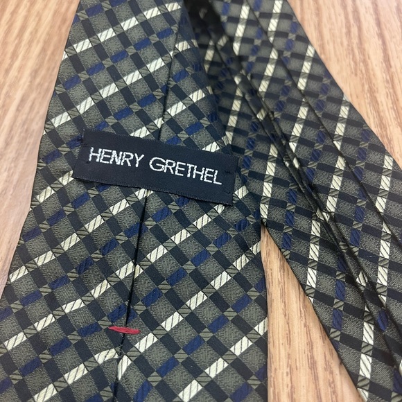 Henry Grethel silk made in USA Tie - Picture 5 of 5